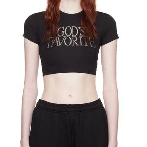 Praying SSENSE exclusive black God’s favorite T-shirt